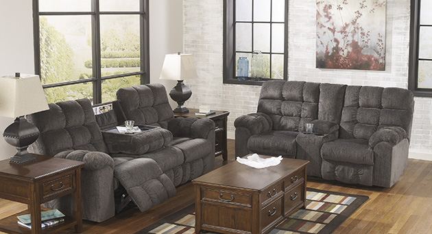 Acieona Slate Reclining Sofa & Loveseat